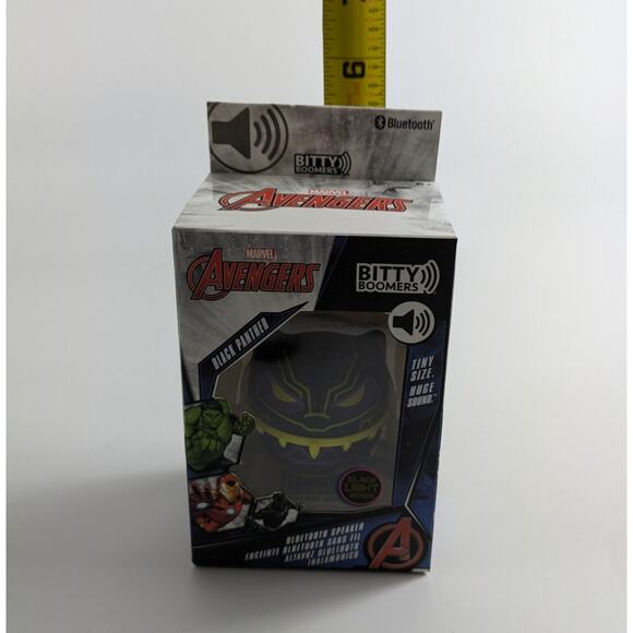 MARVEL Bitty Boomers Black Panther Black Light Mini Bluetooth Speaker NEW SEALED - Picture 6 of 6